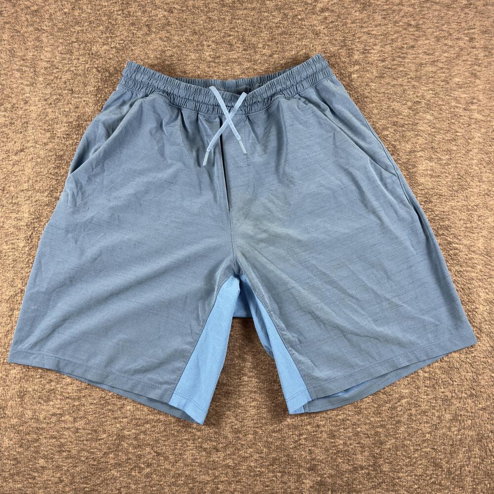 Lululemon Shorts Mens 30 Blue Athletic 9 Inch Inseam Drawstring Pockets